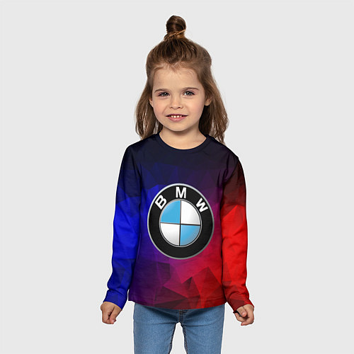 Детский лонгслив BMW NEON / 3D-принт – фото 5