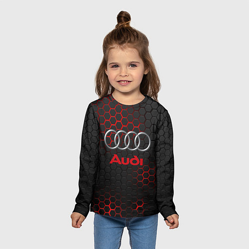 Детский лонгслив AUDI / 3D-принт – фото 5