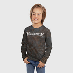 Лонгслив детский Megadeth, цвет: 3D-принт — фото 2