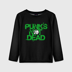 Лонгслив детский Punks Not Dead, цвет: 3D-принт