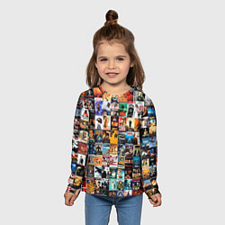 Лонгслив детский Постеры фильмов, цвет: 3D-принт — фото 2