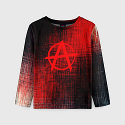 Лонгслив детский АНАРХИЯ, цвет: 3D-принт