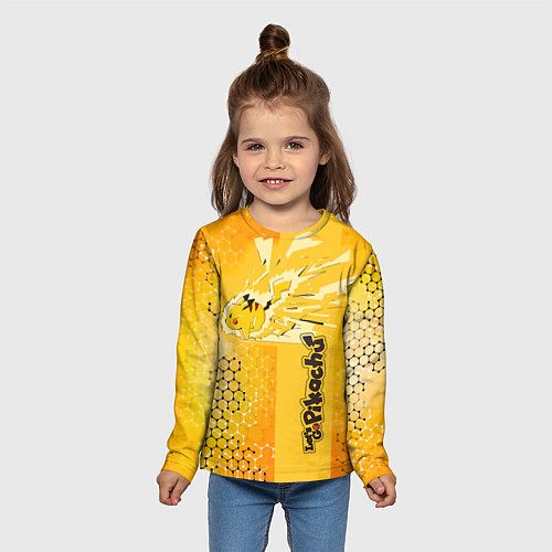 Детский лонгслив Pikachu / 3D-принт – фото 5