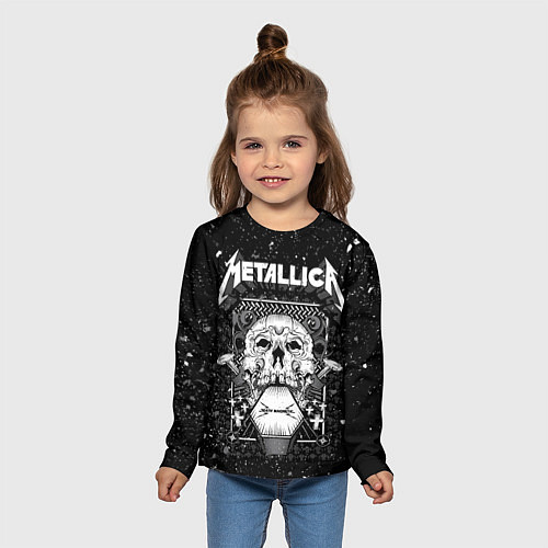 Детский лонгслив Metallica / 3D-принт – фото 5