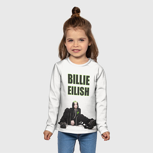 Детский лонгслив Billie Eilish / 3D-принт – фото 5