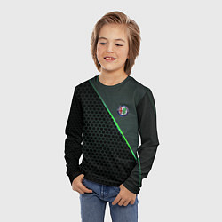 Лонгслив детский Alfa Romeo, цвет: 3D-принт — фото 2