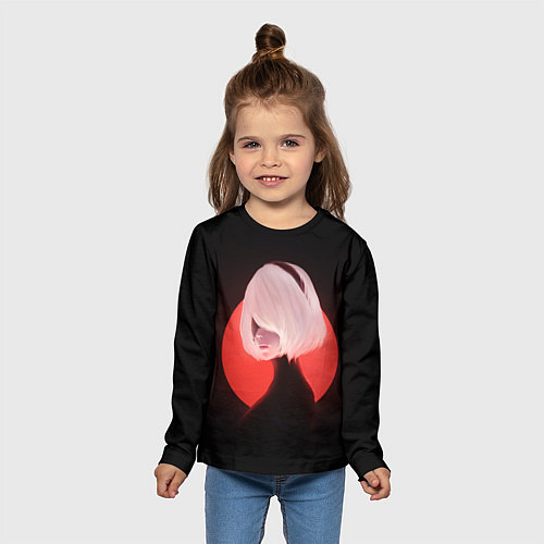 Детский лонгслив 2b Nier Black / 3D-принт – фото 5