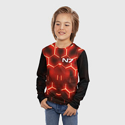 Лонгслив детский MASS EFFECT N7, цвет: 3D-принт — фото 2