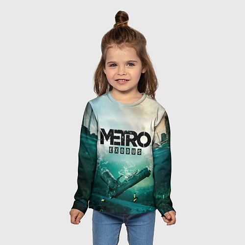 Детский лонгслив METRO EXODUS / 3D-принт – фото 5