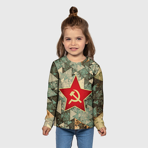 Детский лонгслив СССР / 3D-принт – фото 5