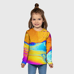 Лонгслив детский ABSTRACT WAVES, цвет: 3D-принт — фото 2