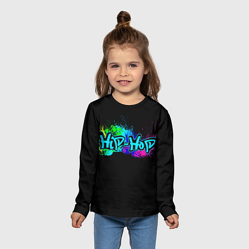 Детский лонгслив Hip-Hop / 3D-принт – фото 5