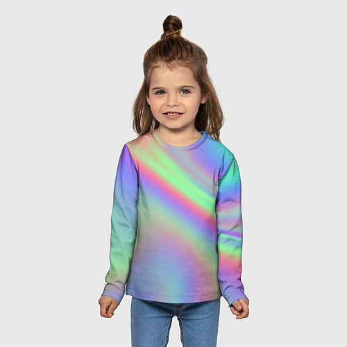Детский лонгслив Gradient vinyl / 3D-принт – фото 5