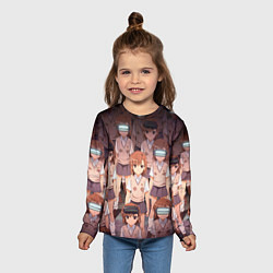 Лонгслив детский Railgun, цвет: 3D-принт — фото 2