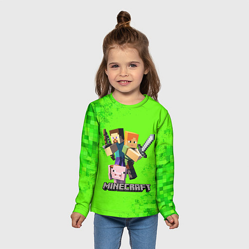 Детский лонгслив MINECRAFT / 3D-принт – фото 5