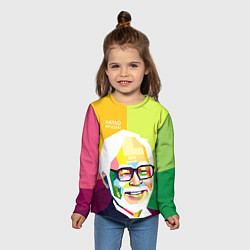 Лонгслив детский Hayao Miyazaki, цвет: 3D-принт — фото 2