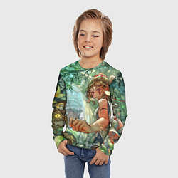 Лонгслив детский Гибли, цвет: 3D-принт — фото 2