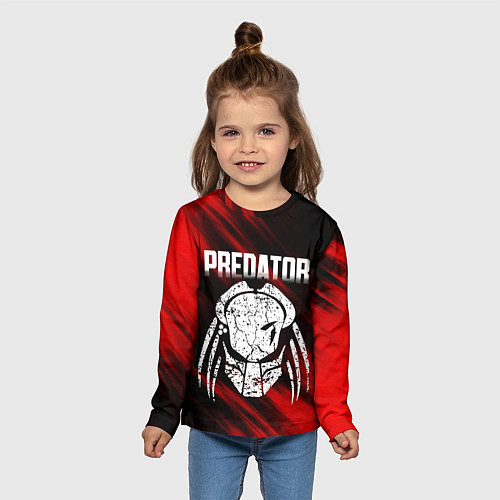 Детский лонгслив PREDATOR / 3D-принт – фото 5