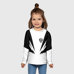 Лонгслив детский Россия, цвет: 3D-принт — фото 2