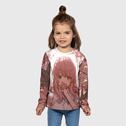 Лонгслив детский Koe no Katachi, цвет: 3D-принт — фото 2
