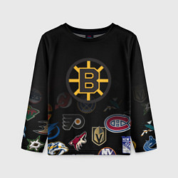 Лонгслив детский NHL Boston Bruins Z, цвет: 3D-принт