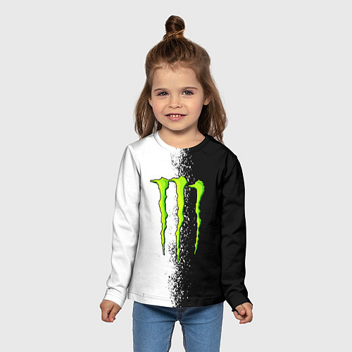Детский лонгслив MONSTER ENERGY / 3D-принт – фото 5