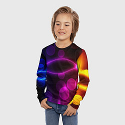 Лонгслив детский БОКЕ НЕОН, цвет: 3D-принт — фото 2