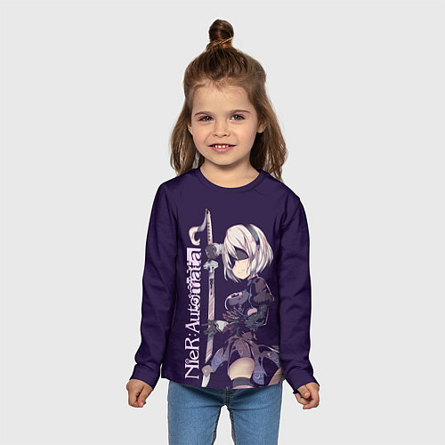 Детский лонгслив Nier Automata / 3D-принт – фото 5