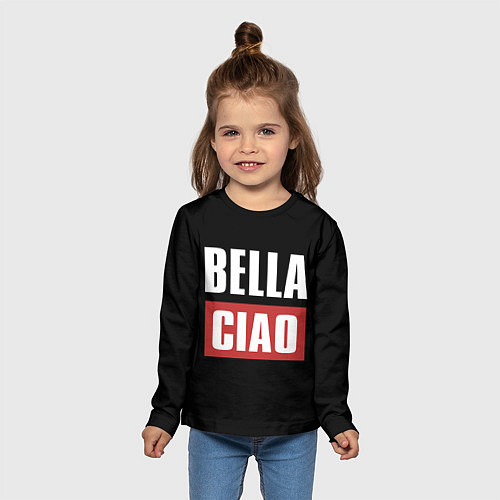Детский лонгслив Bella Ciao / 3D-принт – фото 5