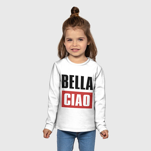 Детский лонгслив Bella Ciao / 3D-принт – фото 5