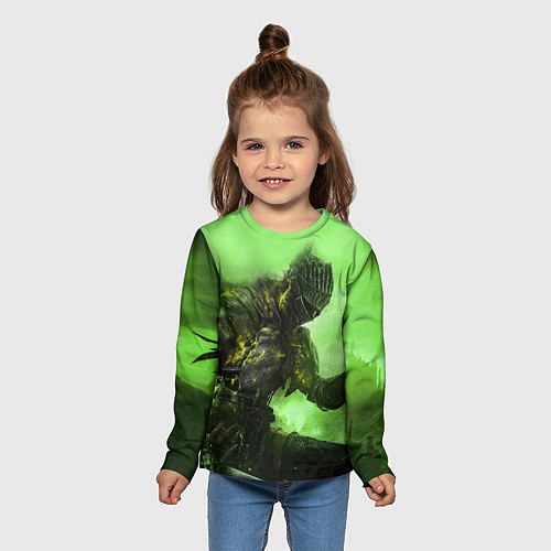 Детский лонгслив DARK SOULS / 3D-принт – фото 5