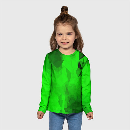 Детский лонгслив GREEN / 3D-принт – фото 5