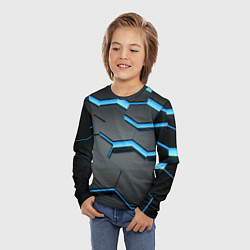 Лонгслив детский 3D Плиты, цвет: 3D-принт — фото 2
