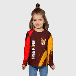 Лонгслив детский FREE FIRE ФРИ ФАЕР, цвет: 3D-принт — фото 2