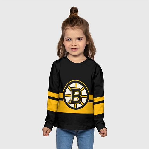 Детский лонгслив BOSTON BRUINS NHL / 3D-принт – фото 5