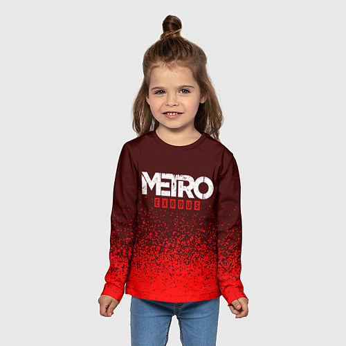 Детский лонгслив METRO EXODUS МЕТРО ИСХОД / 3D-принт – фото 5
