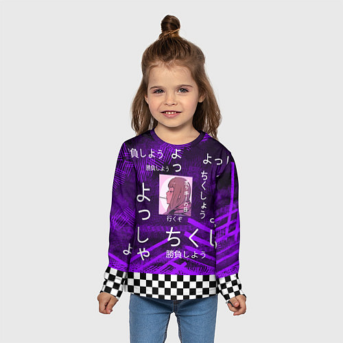 Детский лонгслив Аниме / 3D-принт – фото 5