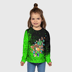 Лонгслив детский Minecraft, цвет: 3D-принт — фото 2