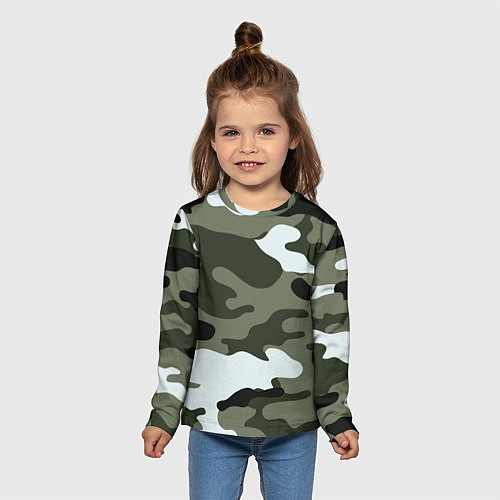 Детский лонгслив Camouflage 2 / 3D-принт – фото 5