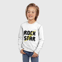Лонгслив детский Rock star, цвет: 3D-принт — фото 2