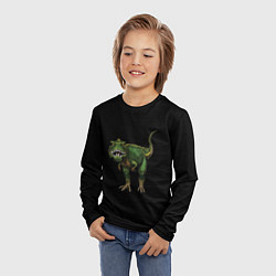 Лонгслив детский Тираннозавр Рекс, цвет: 3D-принт — фото 2