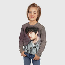 Лонгслив детский BTS Ким Тэ Хён, цвет: 3D-принт — фото 2