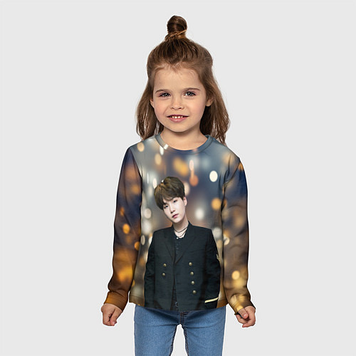 Детский лонгслив MIN YOONGI / 3D-принт – фото 5
