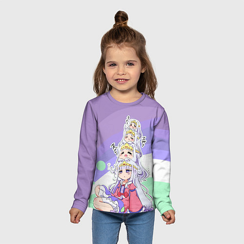 Детский лонгслив Сон в замке демона / 3D-принт – фото 5