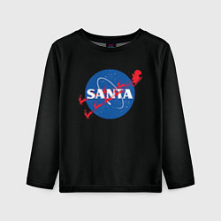 Лонгслив детский Santa Nasa, цвет: 3D-принт