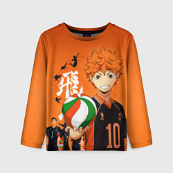 Лонгслив детский ВОЛЕЙБОЛ!! HAIKYUU!!, цвет: 3D-принт