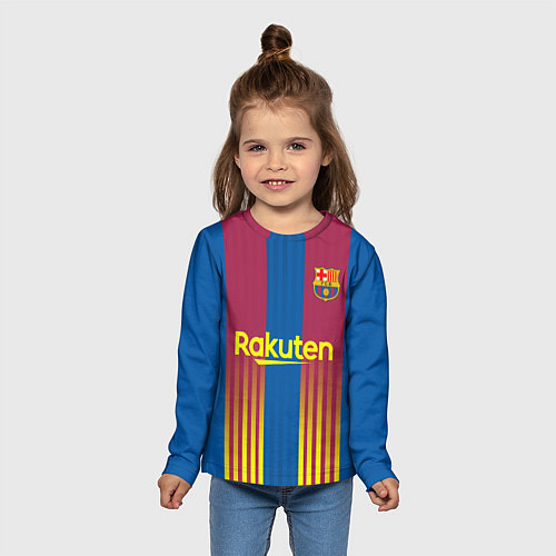 Детский лонгслив FC Barcelona El Clasico La Liga 202122 / 3D-принт – фото 5