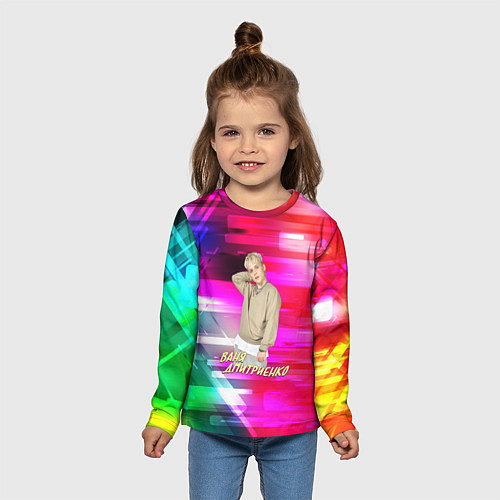 Детский лонгслив Ваня Дмитриенко / 3D-принт – фото 5