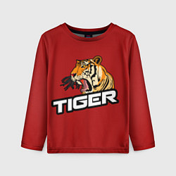 Лонгслив детский Тигр, цвет: 3D-принт