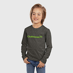 Лонгслив детский Clubhouse Gray, цвет: 3D-принт — фото 2